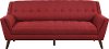 Mid-Century Modern Red Sofa - Celeste