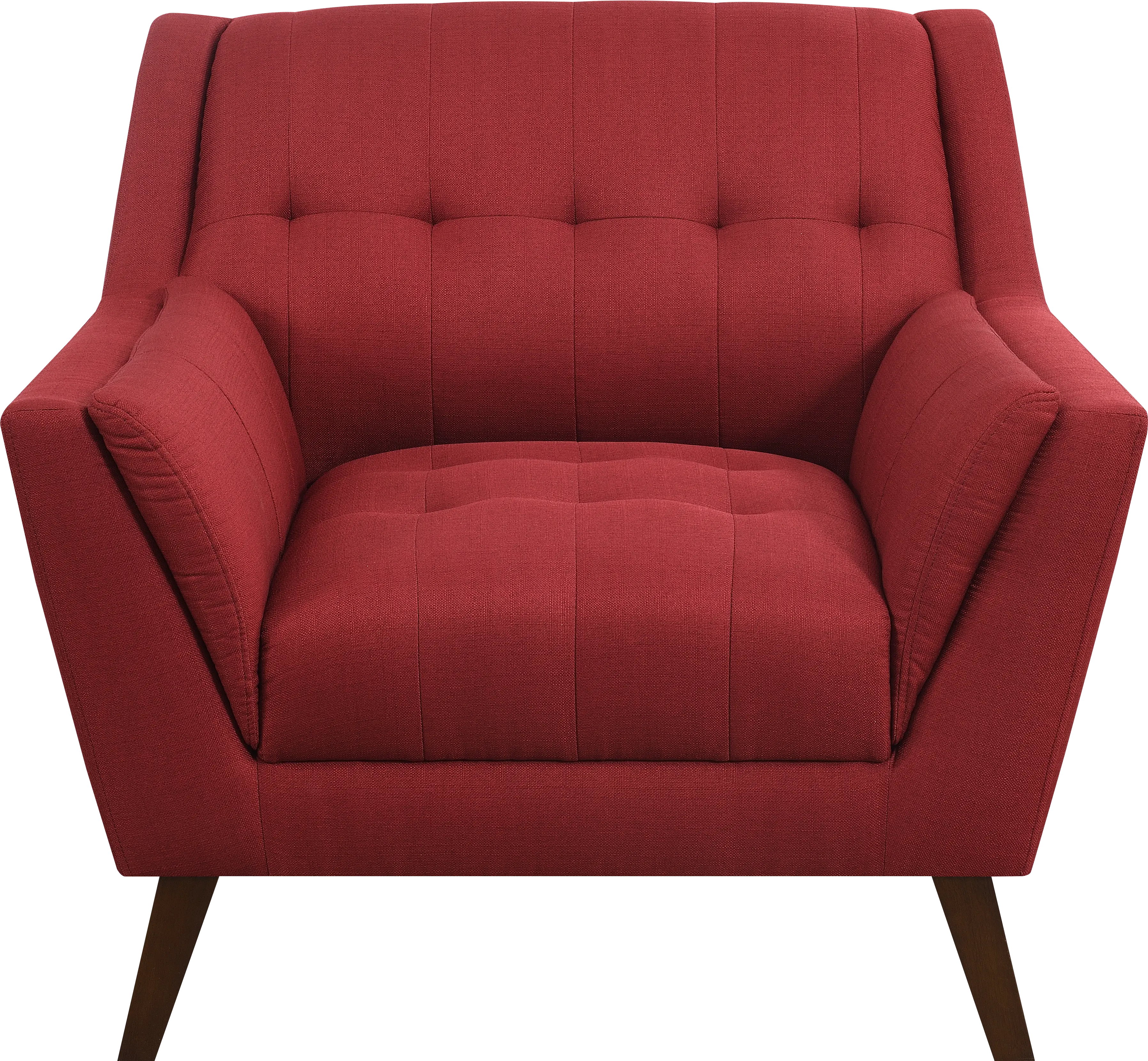 Celeste Mid-Century Modern Red Chair-1