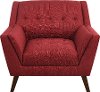 Mid-Century Modern Red Chair - Celeste