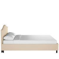 910NBPBD-BRVLVPRL Classic Camelback Pearl Beige Twin Upholstered Bed-3