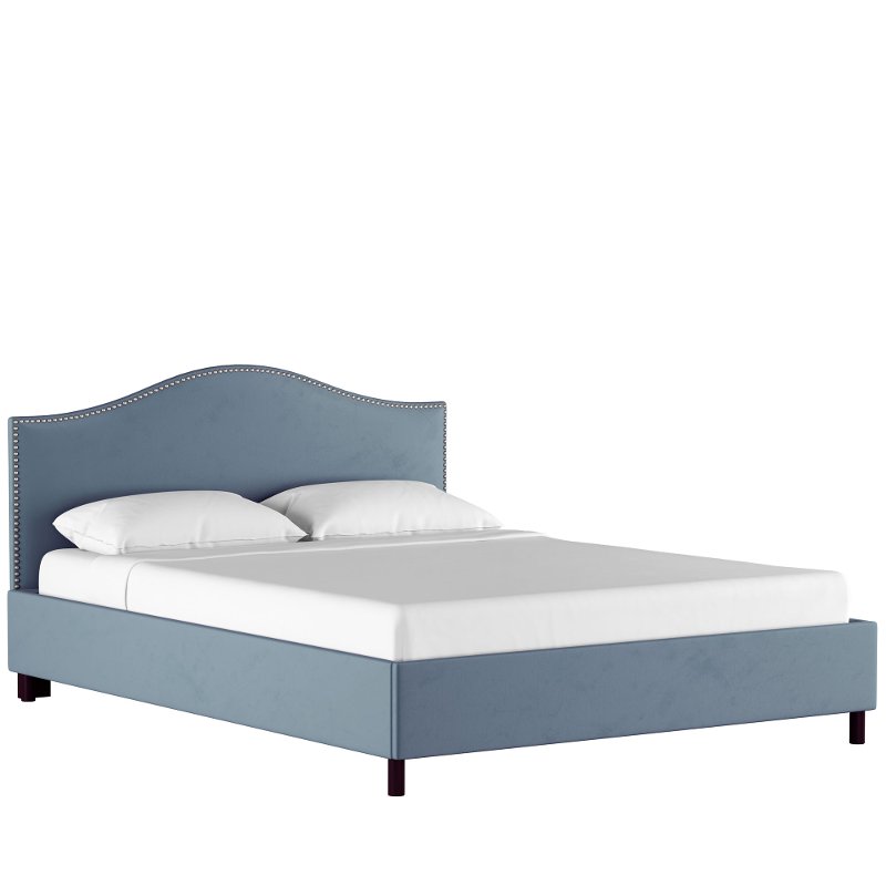 Classic Camelback Ocean Blue Twin Upholstered Bed Rc Willey Furniture - Ocean Blue White Bedding Classic Camelback Ocean Blue Twin Upholstered Bed Rc Willey Furniture - Ocean Blue White Bedding