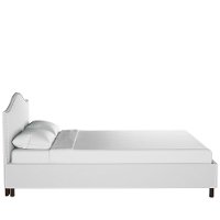 910NBPBD-PWVLVWHT Classic Camelback White Twin Upholstered Bed-3