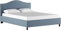 911NBPBD-PWVLVOCN Classic Camelback Ocean Blue Full Upholstered Bed