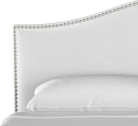 911NBPBD-PWVLVWHT Classic Camelback White Full Upholstered Bed-4