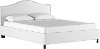 912NBPBD-PWVLVWHT Classic Camelback White Queen Upholstered Bed