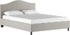 913NBPBD-PWVLVLGHGR Classic Camelback Light Gray King Upholstered Bed