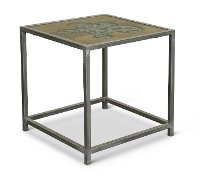Industrial End Table - Steampunk-4