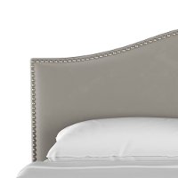 914NBPBD-PWVLVLGHGR Camelback Light Gray California King Upholstered Bed-4