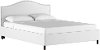 914NBPBD-PWVLVWHT Classic Camelback White California King Upholstered Bed