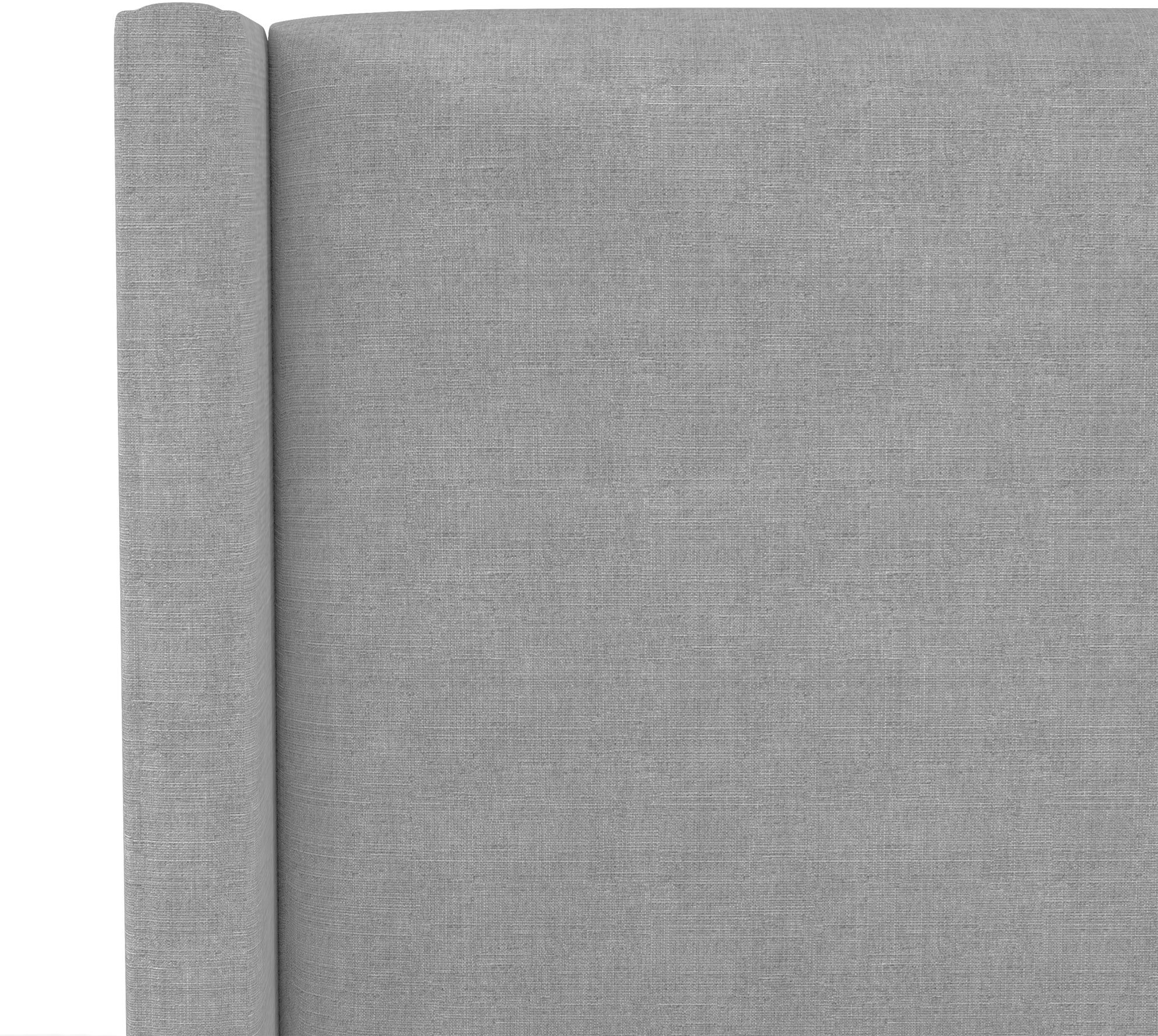 500BEDLNNGR Contemporary Gray Twin Upholstered Wingback Bed-3