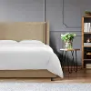 501BEDLNNSND Penelope Tan Upholstered Wingback Full Bed - Skyline Furniture