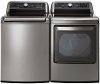 KIT LG Rear Control Electric Laundry Pair - Graphite Steel