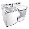 KIT LG Rear Control Electric Laundry Pair - White-2