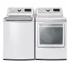 KIT LG Rear Control Gas Laundry Pair - 7300W, White