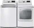 .LGAP-7300-W/W-GPAIR LG Rear Control Gas Laundry Pair - 7300W, White