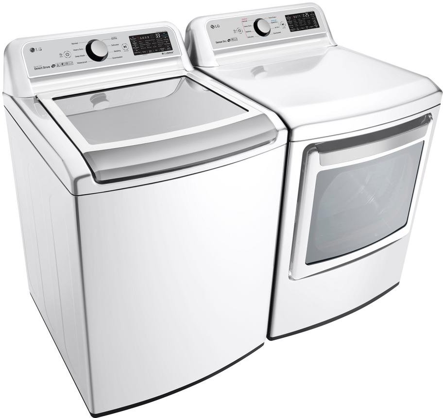 KIT LG Rear Control Gas Laundry Pair - White-2