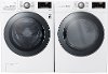 KIT LG Front Load Washer and Dryer Pair - White