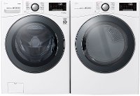 KIT LG Front Load Washer and Dryer Pair - White