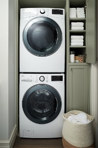 KIT LG Front Load Washer and Dryer Pair - White-2