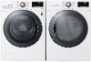 KIT LG Front Load Washer and Gas Dryer Pair - White