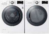 KIT LG Front Load Washer and Gas Dryer Pair - White
