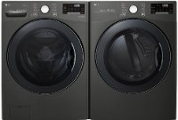 KIT LG Front Load Laundry Pair - Black Stainless Steel