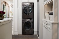 KIT LG Front Load Laundry Pair - Black Stainless Steel-2
