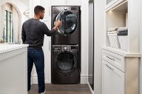 KIT LG Front Load Laundry Pair - Black Stainless Steel-3