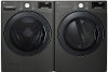 KIT LG Front Load Black Stainless Steel Laundry Pair