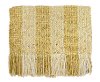 Clearance Maize Gold and Cream Greenwich Throw Blanket