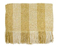 Maize Gold and Cream Greenwich Throw Blanket