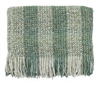 Sage Green and Cream Greenwich Throw Blanket