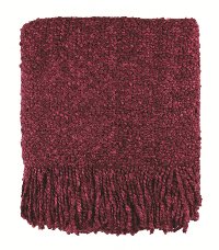 Cranberry Red Campbell Throw Blanket