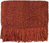 Clearance Orange Spice Campbell Throw Blanket
