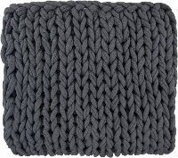 Dark Charcoal Gray Delray Throw Blanket