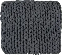 Dark Charcoal Gray Delray Throw Blanket