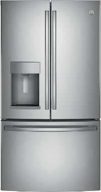 GYS22GSNSS GE Counter Depth French Door Refrigerator - 22.2 cu. ft., 36 Inch Stainless Steel