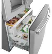 GYS22GSNSS GE Counter Depth French Door Refrigerator - 22.2 cu. ft., 36 Inch Stainless Steel-5