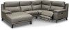 Elephant Gray 4 Piece Power Reclining Sectional Sofa - Venice
