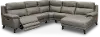 Venice Gray 5 Piece Power Reclining Sectional