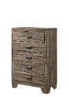 Clearance Contemporary Brown Chest of Drawers - Millie