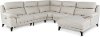 Frost White 5 Piece Power Reclining Sectional Sofa - Venice