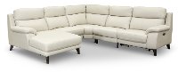 Frost White 5 Piece Power Reclining Sectional Sofa - Venice-2