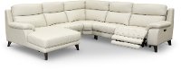 Venice Frost White 5 Piece Power Reclining Sectional Sofa