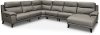Elephant Gray 6 Piece Power Reclining Sectional Sofa - Venice
