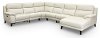 Frost White 6 Piece Power Reclining Sectional Sofa - Venice