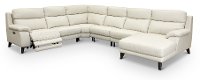 Frost White 6 Piece Power Reclining Sectional Sofa - Venice-2