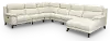 Venice White 6 Piece Power Reclining Sectional