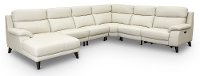 Venice Frost White 6 Piece Power Reclining Sectional Sofa