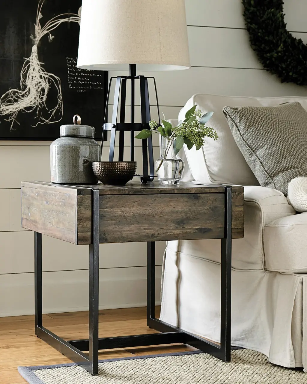Natural Rustic End Table - Modern Timber-2